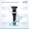 Kibi Mirage Single Handle Bathroom Vanity Sink Faucet with Pop Up Drain C-KBF1001MB-KPW100MB - alternate 4